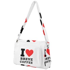 I Love Breve Coffee Front Pocket Crossbody Bag by ilovewhateva