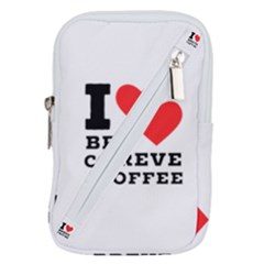 I Love Breve Coffee Belt Pouch Bag (large) by ilovewhateva