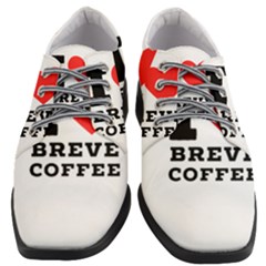 I Love Breve Coffee Women Heeled Oxford Shoes by ilovewhateva