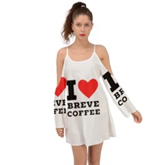 I Love Breve Coffee Boho Dress by ilovewhateva