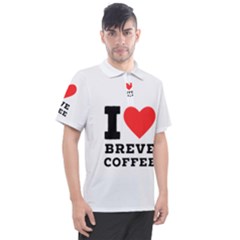 I Love Breve Coffee Men s Polo Tee by ilovewhateva