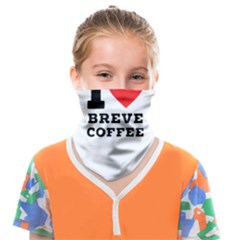 I Love Breve Coffee Face Covering Bandana (kids) by ilovewhateva