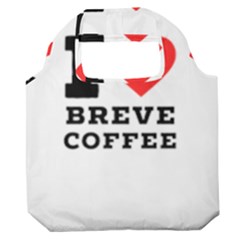 I Love Breve Coffee Premium Foldable Grocery Recycle Bag by ilovewhateva