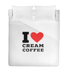 I Love Cream Coffee Duvet Cover Double Side (full/ Double Size) by ilovewhateva