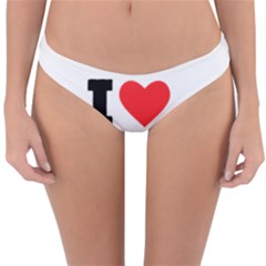 I Love Cream Coffee Reversible Hipster Bikini Bottoms by ilovewhateva