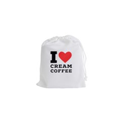 I Love Cream Coffee Drawstring Pouch (xs) by ilovewhateva