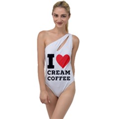 I Love Cream Coffee To One Side Swimsuit by ilovewhateva