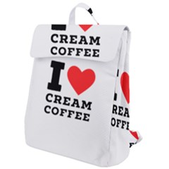 I Love Cream Coffee Flap Top Backpack by ilovewhateva