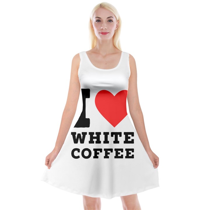 I love white coffee Reversible Velvet Sleeveless Dress