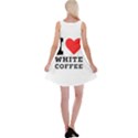 I love white coffee Reversible Velvet Sleeveless Dress View2