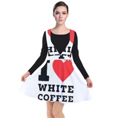 I Love White Coffee Plunge Pinafore Dress by ilovewhateva