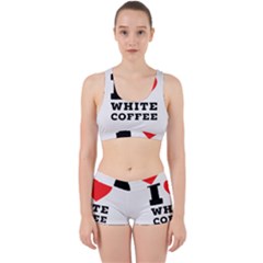 I Love White Coffee Work It Out Gym Set by ilovewhateva