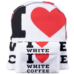 I Love White Coffee Giant Full Print Backpack by ilovewhateva