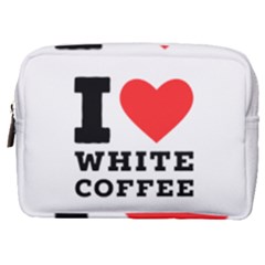 I Love White Coffee Make Up Pouch (medium) by ilovewhateva