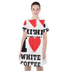 I Love White Coffee Sailor Dress by ilovewhateva