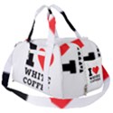 I love white coffee Burner Gym Duffel Bag View2