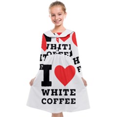 I Love White Coffee Kids  Midi Sailor Dress by ilovewhateva