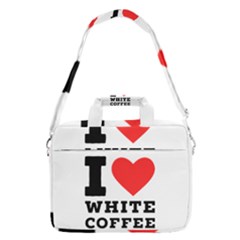 I Love White Coffee Macbook Pro 16  Shoulder Laptop Bag by ilovewhateva