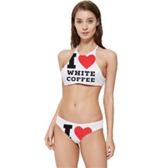 I Love White Coffee Banded Triangle Bikini Set by ilovewhateva