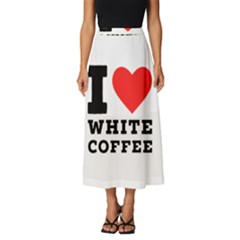 I Love White Coffee Classic Midi Chiffon Skirt by ilovewhateva