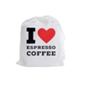 I love espresso coffee Drawstring Pouch (Large) View1