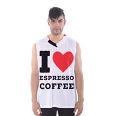 I Love Espresso Coffee Men s Basketball Tank Top by ilovewhateva