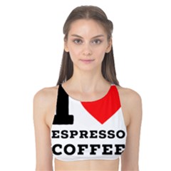 I Love Espresso Coffee Tank Bikini Top by ilovewhateva