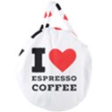 I love espresso coffee Giant Round Zipper Tote View2