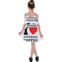 I love espresso coffee Kids  Shoulder Cutout Chiffon Dress View2