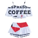 I love espresso coffee Kids  Off Shoulder Skirt Bikini View2