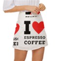 I love espresso coffee Mini Front Wrap Skirt View3