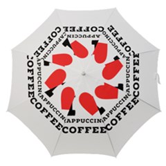 I Love Cappuccino Coffee Straight Umbrellas by ilovewhateva