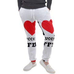 I Love Cappuccino Coffee Men s Jogger Sweatpants by ilovewhateva