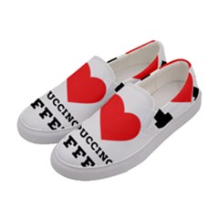 I Love Cappuccino Coffee Women s Canvas Slip Ons by ilovewhateva