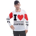 I love cappuccino coffee Men s Pique Long Sleeve Tee View1