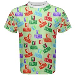 Valeria Pattern Men s Cotton Tee by TriThread