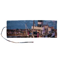 End Of The World: Nautical Memories At Ushuaia Port, Argentina Roll Up Canvas Pencil Holder (m) by dflcprintsclothing