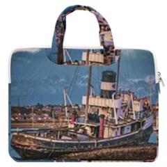 End Of The World: Nautical Memories At Ushuaia Port, Argentina Macbook Pro 16  Double Pocket Laptop Bag  by dflcprintsclothing