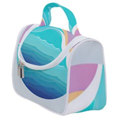 Tsunami Tidal Wave Minimalist Logo Ocean Sea Satchel Handbag