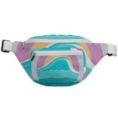 Tsunami Tidal Wave Minimalist Logo Ocean Sea Fanny Pack