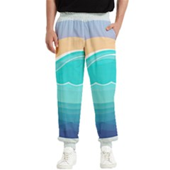 Tsunami Tidal Wave Minimalist Logo Ocean Sea Men s Elastic Waist Pants