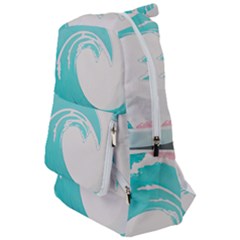 Waves Tidal Ocean Sea Tsunami Wave Minimalist Travelers  Backpack