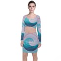 Waves Tidal Ocean Sea Tsunami Wave Minimalist Top and Skirt Sets View1