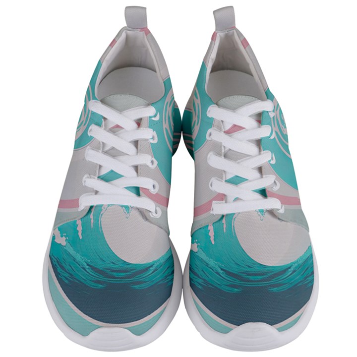 Waves Tidal Ocean Sea Tsunami Wave Minimalist Men s Lightweight Sports Shoes