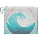 Waves Tidal Ocean Sea Tsunami Wave Minimalist Canvas Cosmetic Bag (XXXL) View1