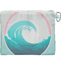 Waves Tidal Ocean Sea Tsunami Wave Minimalist Canvas Cosmetic Bag (XXXL) View2