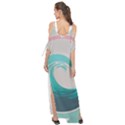 Waves Tidal Ocean Sea Tsunami Wave Minimalist Maxi Chiffon Cover Up Dress View2