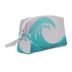 Waves Tidal Ocean Sea Tsunami Wave Minimalist Wristlet Pouch Bag (Medium)