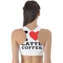 I love latte coffee Sports Bra View2