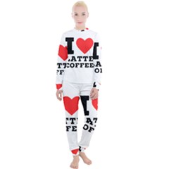 I Love Latte Coffee Women s Lounge Set by ilovewhateva